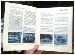 1962 Studebaker Corp Annual Report orig 1963 cars Avanti 20 pages color 4
