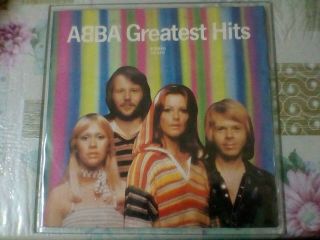Abba - Greatest Hits Malaysia Singapore Music Girl Lp Weird Pic & Label Rare