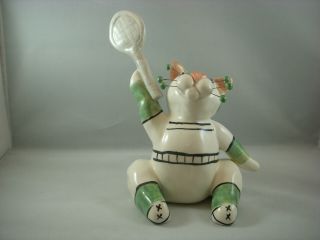 Annaco Creations Retired Whimsiclay Sports Cat Tennis By Amy Lacombe 24009 Nib