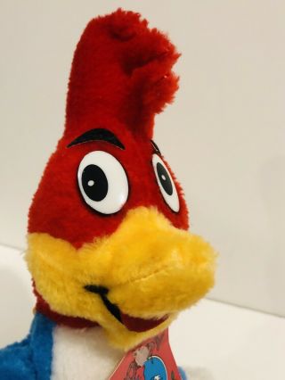 Vintage Woody Woodpecker 12” Plush Stuffed Animal Ace Novelty Carnival Prize (?) 2