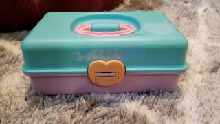 Vintage 80’s Plastic Bell Charm and Tinkerbell Caboodle 3