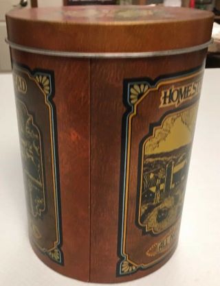 Vintage Cheinco Homestead Cookie Tin Canister. 4