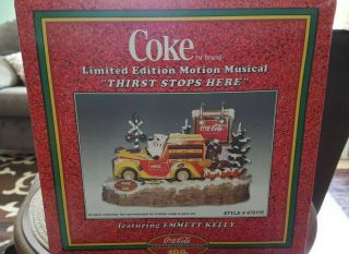 Coca Cola NIB Limited Edition Motion Musical Display Featuring Emmett Kelly 4