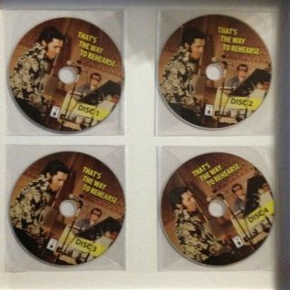 Elvis Presley That ' s The Way To Rehearse Box 4 Colored Vinyl LPs,  4 CDs,  2 DVDs 4