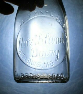 Milk Bottle Vintage NORTHLAND DAIRY ST.  LOUIS MO 3
