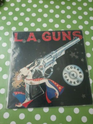 La Guns Cocked And Locked 12 " Inch Vinyl 80s Glam Rock 1st Press