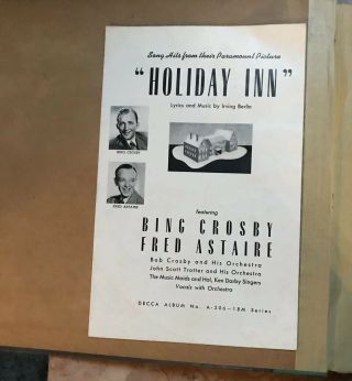 Decca Holiday Inn Movie Soundtrack Bing Crosby,  Fred Astaire 6 Albums 2