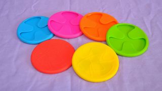 6 Pc Silicone Slip On Wine Glass Coasters Protector Assorted Colors Party Marker