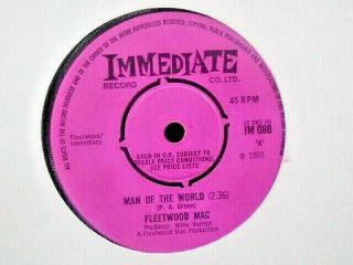 Fleetwood Mac " Man Of The World " Or.  Uk Immediate Ex Cond.