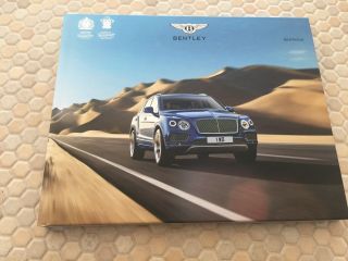 Bentley Official Bentayga Suv Prestige Sales Brochure 2018 Us Edition