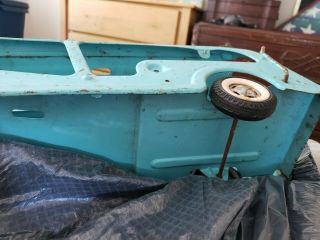 Vintage Buddy L pressed steel Car Carrier toy truck.  1960 ' s 26 5