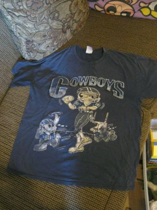 Vintage Gildan Betty Boop Dallas Cowboys T - Shirt Size Large