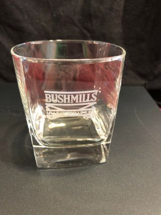Vintage The Old Bushmills Distillery Irish Whiskey 1608 Square Glass Whisky