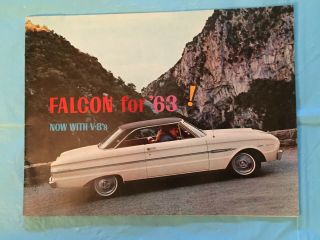 1963 Ford " Falcon " Car Dealer Sales Brochure