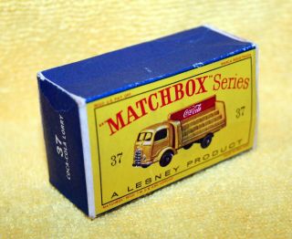 Vintage 1960 ' s Matchbox 37 Coca Cola Karrier Bantam Truck 2 7
