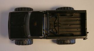 Tonka Murdered Out Pickup Truck Pressed Steel Black 11062 Metal Removable Tires 7