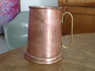Vintage Moscow Mule Drink,  Copper Mug W Brass Handle,  Old Dutch Made In Portugal