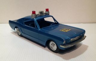 Vintage Processed Plastics Brand Ford Mustang Fastback State Police Patrol Car 2