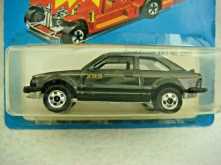 HotWheels rare unpunched Blister FRANCE only Enamel Gloss Black FORD SCORT NM 2