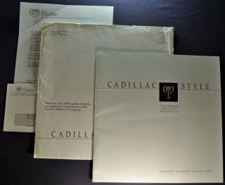1989 Cadillac Deville & Fleetwood Brochure,  Envelope & Letter Orig 89