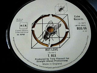 T Rex - Hot Love / Get It On 7 " Vinyl