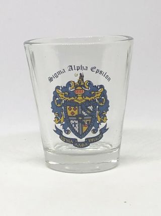 Vintage College University Shot Glass Sigma Alpha Epsilon