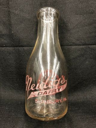 Vintage Milk Bottle - Neidig 