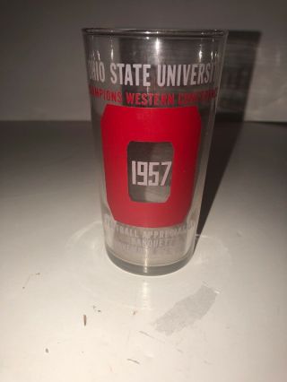 Vintage Ohio State 1957 Banquet Glass