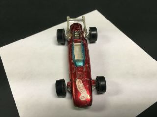 1969 Hot Wheels Redline Indy Eagle,  Red With White Interior. 2