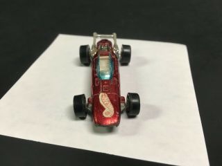 1969 Hot Wheels Redline Indy Eagle,  Red With White Interior. 7
