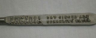 EARLY VERNOR ' S ARCADIA DRY GINGER ALE SPARKLING WATER ADVERTISING BOTTLE OPENER 2