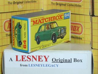 Matchbox Lesney 64b M.  G.  1100 Type F Empty Box Only