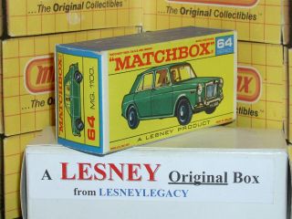 Matchbox Lesney 64b M.  G.  1100 Type F Empty Box Only 2