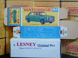 Matchbox Lesney 64b M.  G.  1100 Type F Empty Box Only 4