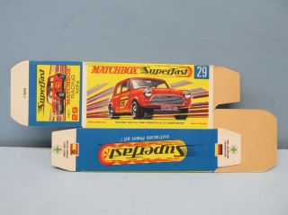 Matchbox Superfast 29B Racing Mini “G Box” Unfolded C10 / Box Only 2