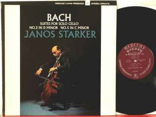 Sr 90370 Rfr1/1 Janos Starker,  Bach Solo Cello Suites 2 And 5 Mercury