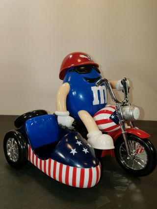 M&M Collectible Candy Dispenser Motorcycle American Flag Freedom Rider 2