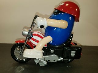 M&M Collectible Candy Dispenser Motorcycle American Flag Freedom Rider 4