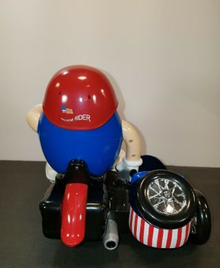 M&M Collectible Candy Dispenser Motorcycle American Flag Freedom Rider 5