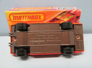 Matchbox Superfast 27b Lamborghini Countach Red / Metallic Brown Base