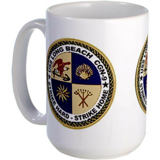 11oz Mug - Father Dad Uss Long Beach Cgn 9 - Printed Ceramic Coffee Tea Cup Gift