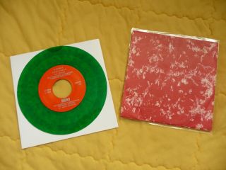 Rolling Stones Cosmic Christmas - Green Vinyl Rare 7 " - Ex/vg,  Cond.  Wyman