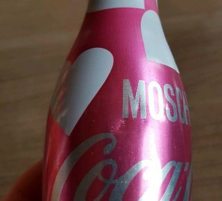 coca cola alu bottles from Switzerland.  Moschino Designer 2 empty bottles 5