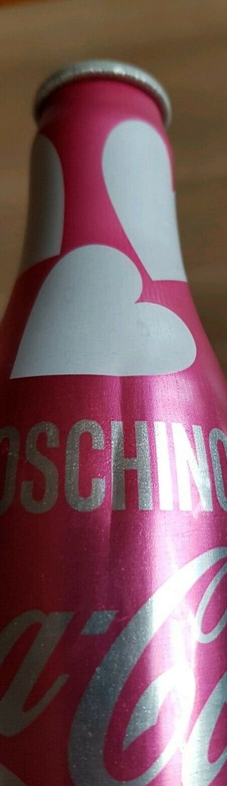 coca cola alu bottles from Switzerland.  Moschino Designer 2 empty bottles 6