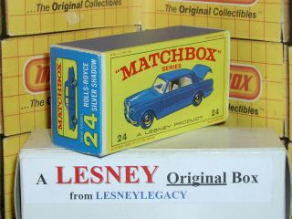 Matchbox Lesney 24c Rolls Royce Silver Shadow Mod Type E4 Empty Box