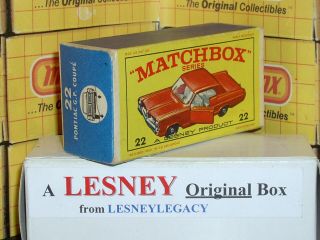 Matchbox Lesney 22c Pontiac Gran Prix Coupé Type E2 Empty Box Only
