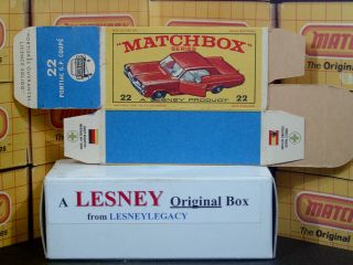 Matchbox Lesney 22c Pontiac Gran Prix Coupé Type E2 Empty Box Only 4