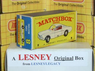 Matchbox Lesney 8e Ford Mustang Type E4 model Empty Box Only 2