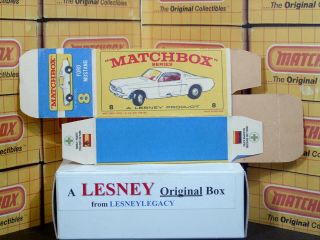 Matchbox Lesney 8e Ford Mustang Type E4 model Empty Box Only 3