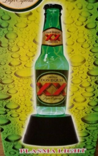 Dos Equis Xx Cerveza Beer Bottle Plasma Light Lamp Rabbit Tanaka